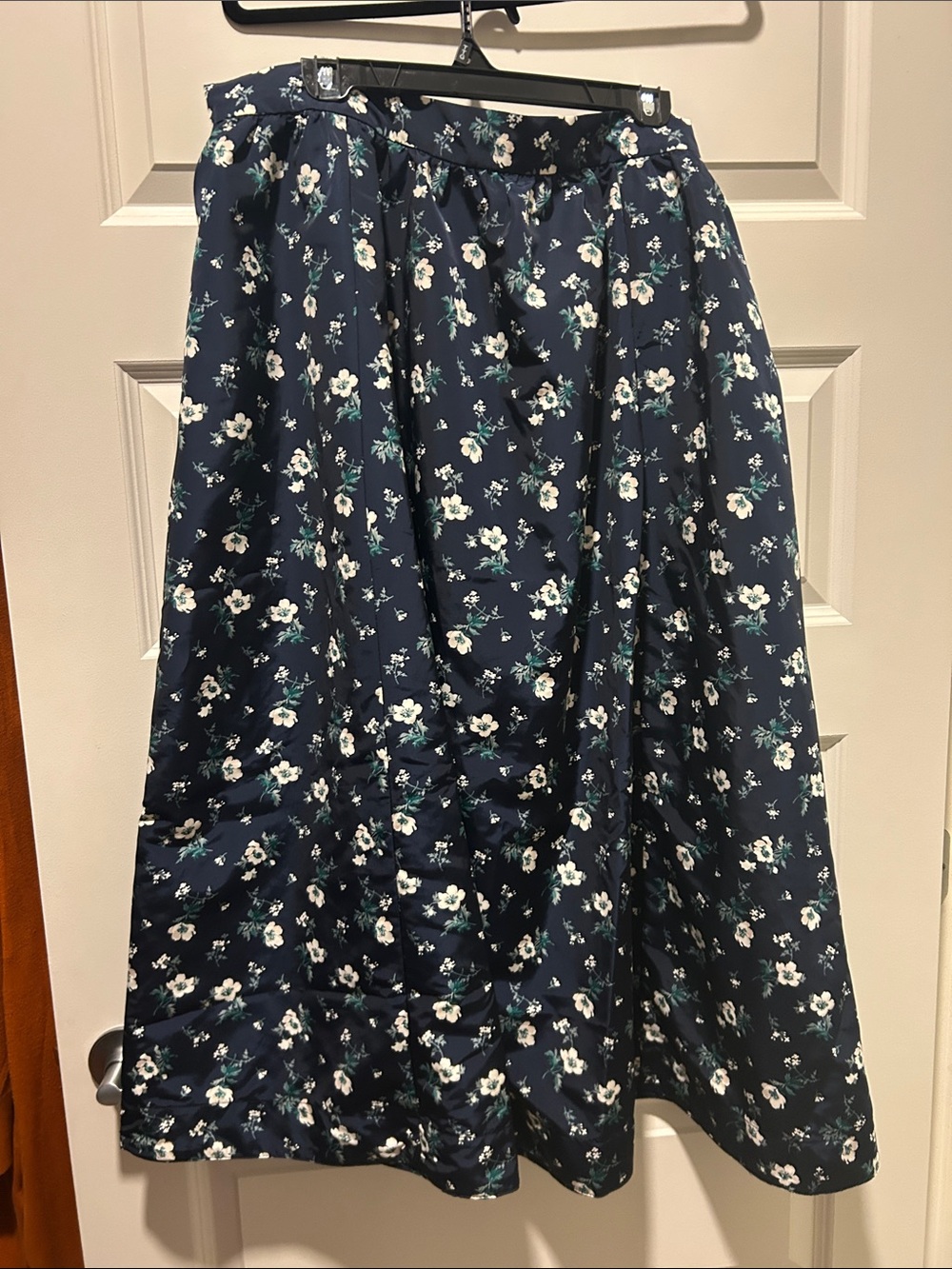 Old Navy Navy Floral Maxi Skirt